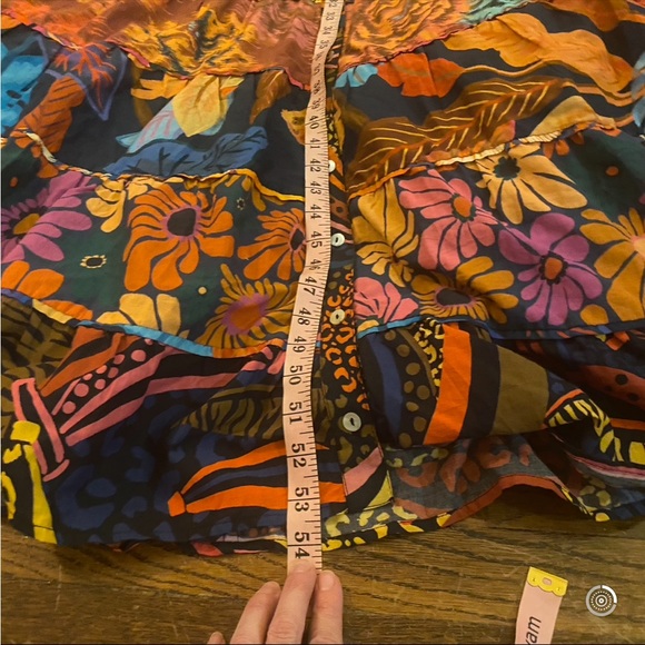 Anthropologie X Farm Rio Button-Front Maxi Dress size 2X - Picture 15 of 16